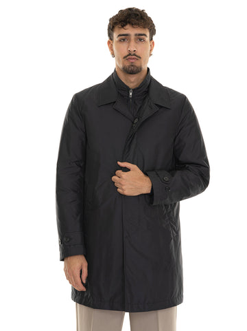 Fay Men's Morning Blu Nylon Jacket