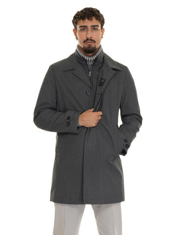 Fay Men's Anthracite Morning Jacket