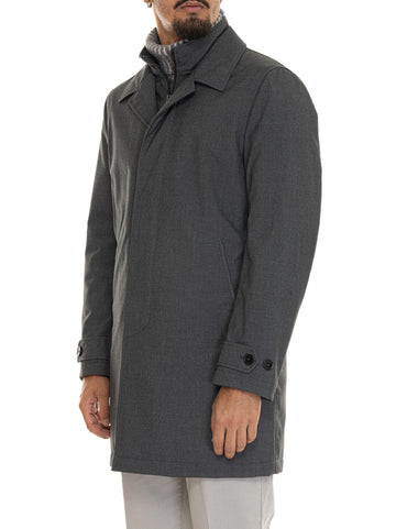 Fay Men's Anthracite Morning Jacket