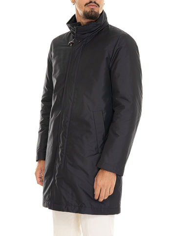 Fay Men's Blue Raincoat Nylon Jacket