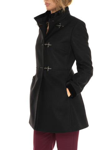 Fay Woman Black Virginia cloth coat