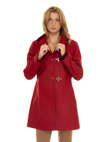 Fay Women's Virginia Red Cloth Coat