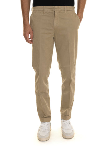 Chino model trousers Beige Fay Man