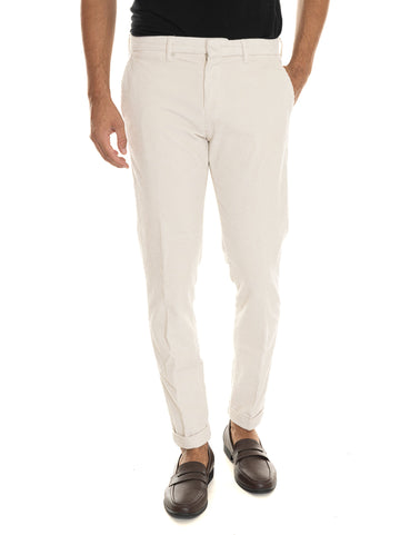 Pantalone modello chino Avorio Fay Uomo