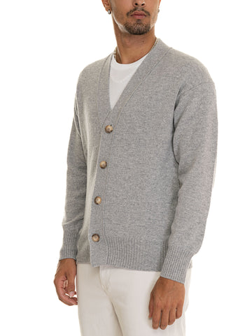 Cardigan bottoni Grigio chiaro Gran Sasso Uomo