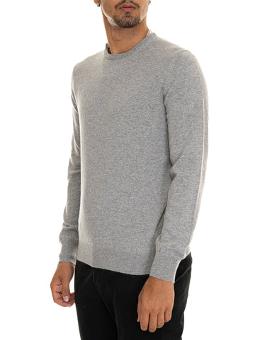 Crewneck Sweater Light Grey Gran Sasso Men