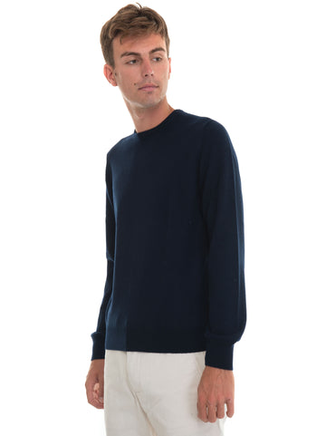 Pullover girocollo Blu Gran Sasso Uomo