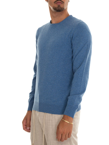 Gran Sasso Men's Crewneck Sweater Blue