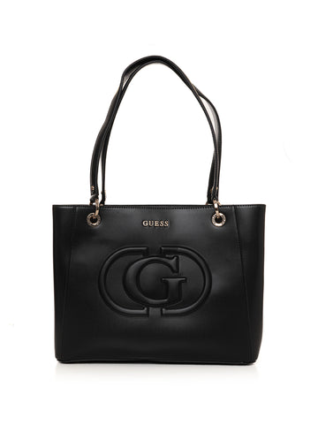 Eco mietta noel shopper bag Black Guess Woman