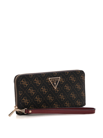 Guess Women's Brown Zip Around Wallet