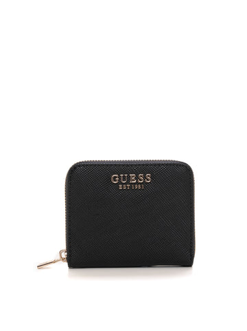 Small Laurel Wallet Black Guess Woman