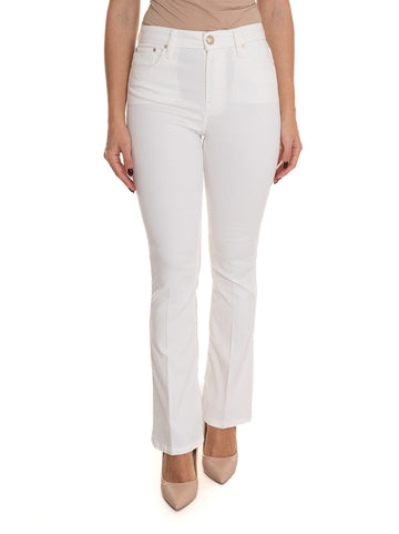 Pantalone 5 tasche Sexy flare Bianco Guess Donna