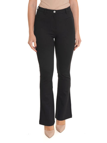 Pantalone vita alta  lena sexy flare Nero Guess Donna