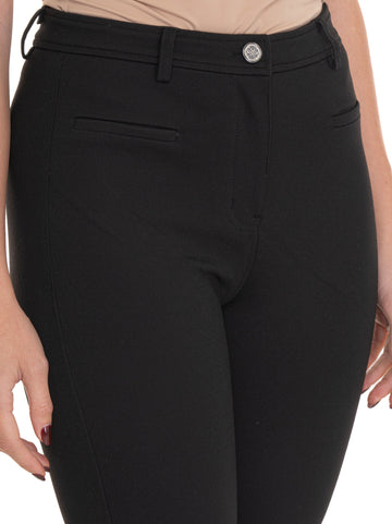 Pantalone vita alta  lena sexy flare Nero Guess Donna