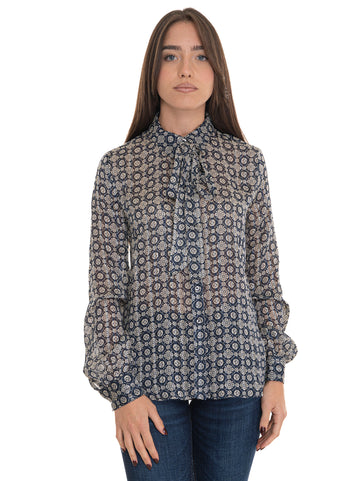 Camicia da donna Oriane  Blu-bianco Guess Donna