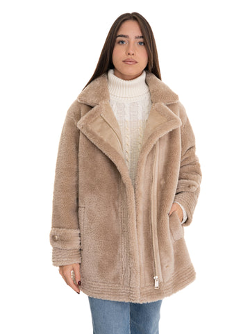 Giubbino media lunghezza Elisabetta  Beige Guess Donna