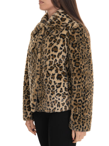 Pellicciotto ecologico Cecile  Leopardato Guess Donna