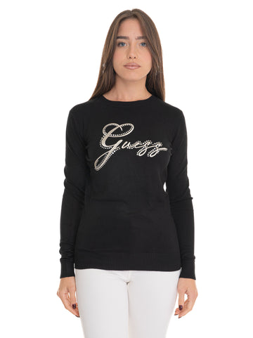 Maglia  olive Nero Guess Donna