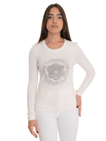 T-shirt Bianco Guess Donna