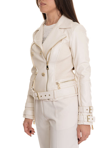 Giubbino biker Myla  Beige Guess Donna