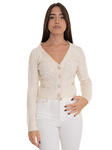 Cardigan corto  isabelle Crema Guess Donna