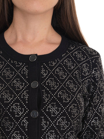 Cardigan corto  paige Nero Guess Donna