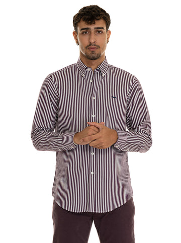 Camicia casual Prugna Harmont & Blaine Uomo