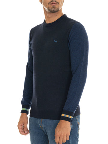 Pullover girocollo Blu Harmont & Blaine Uomo