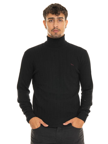 Pullover collo alto Nero Harmont & Blaine Uomo