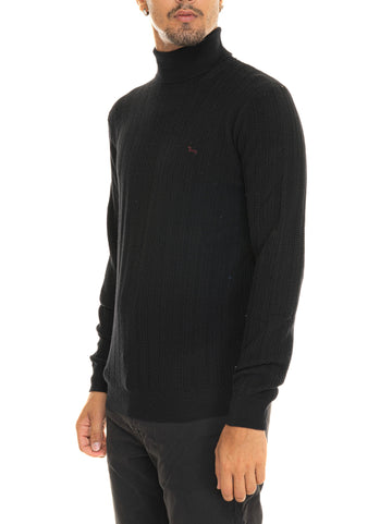 Pullover collo alto Nero Harmont & Blaine Uomo