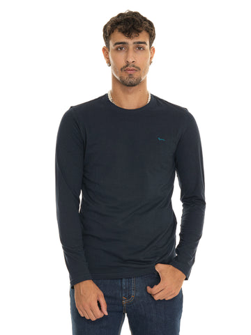 T-shirt girocollo Blu Harmont & Blaine Uomo