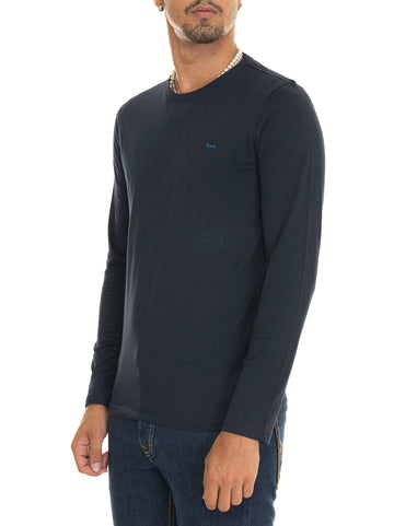 T-shirt girocollo Blu Harmont & Blaine Uomo