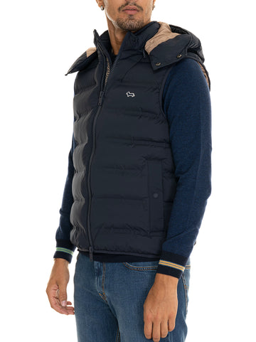 Gilet trapuntato Blu Harmont & Blaine Uomo