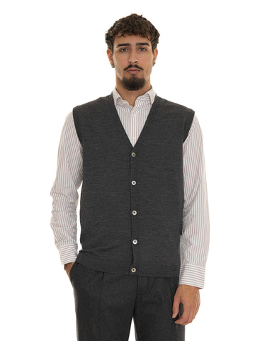 Gilet in maglia Grigio antracite Hindustrie Uomo