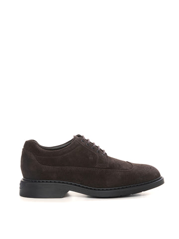 Hogan Men's Brown Lace-Up Derby Shoes