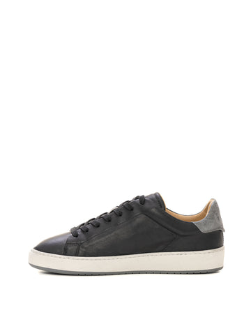 Hogan Men's H672 Black Leather Sneakers