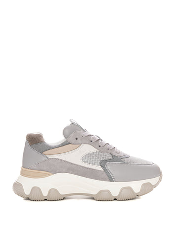 Sneakers con rialzo allacciata Hyperactive Grigio Hogan Donna