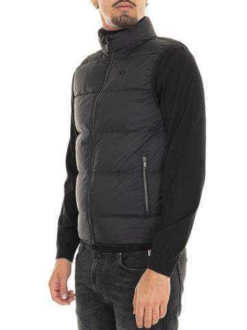 La Martina Men's Black Zipactonal Vest