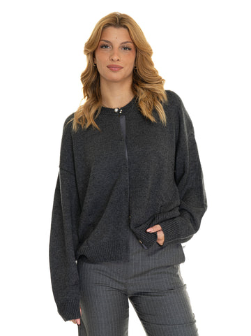 Cardigan Buttons Gray Liu Jo Women