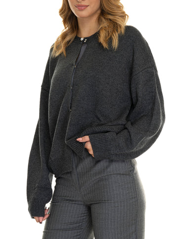 Cardigan bottoni Grigio Liu Jo Donna