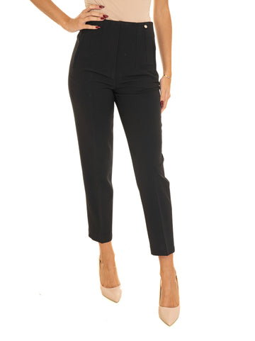 Pantalone vita alta Nero Liu Jo Donna