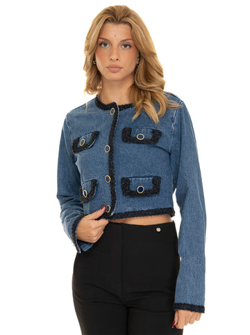 Giacca modello chanel Denim medio Liu Jo Donna