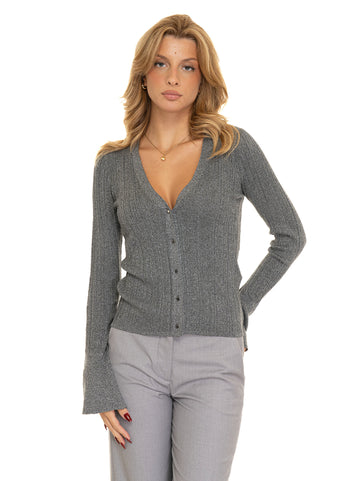 Cardigan bottoni Grigio Liu Jo Donna