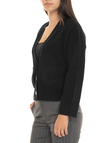 Cardigan bottoni Nero Liu Jo Donna