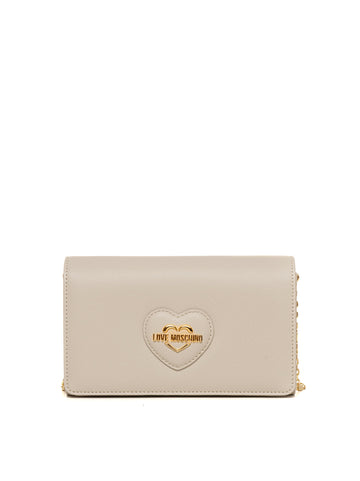 Borsa a tracolla Avorio Love Moschino Donna