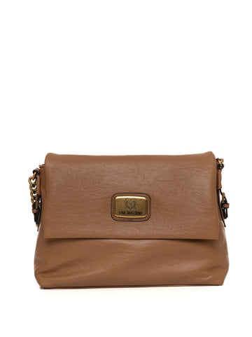 Borsa a spalla Nocciola Love Moschino Donna