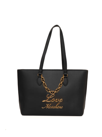 Black Love Moschino Women's shopping bag