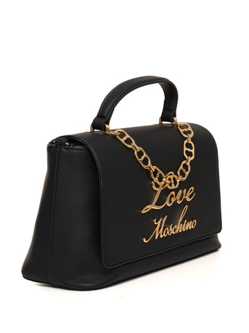 Borsa a mano Nero Love Moschino Donna