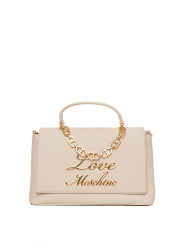 Borsa a mano Avorio Love Moschino Donna