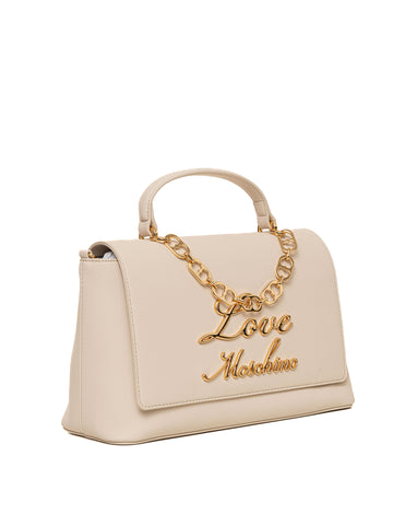 Borsa a mano Avorio Love Moschino Donna